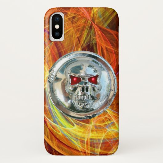 SKULL RIDERS Gele Oranje fractale cirkels Case-Mate iPhone Case (Achterkant)