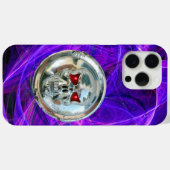 SKULL RIDERS Roze Blauwe Paarse Fractale cirkels Case-Mate iPhone Case (Achterkant (horizontaal))