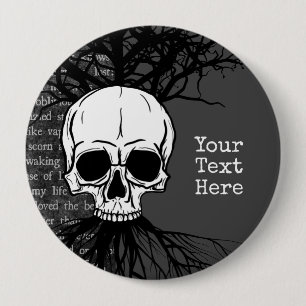 Skull Ronde Button 4,0 Cm