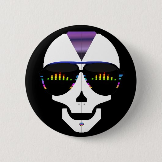 Skull Ronde Button 5,7 Cm (Voorkant)