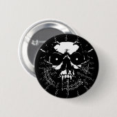 Skull Ronde Button 5,7 Cm (Voorkant /achterkant)