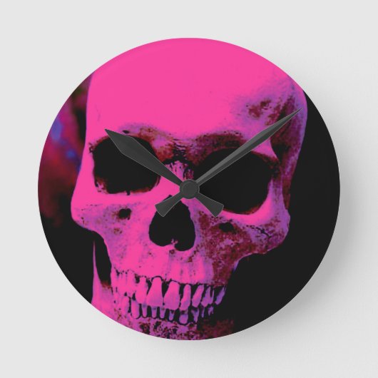 Skull Ronde Klok (Voorkant)