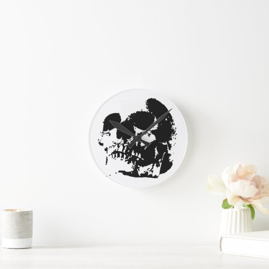 Skull Ronde Klok (Huis)