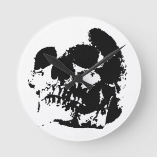Skull Ronde Klok