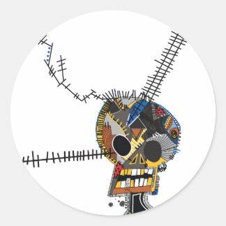 Skull Ronde Sticker