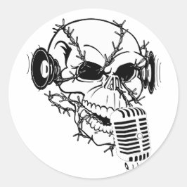 Skull Ronde Sticker