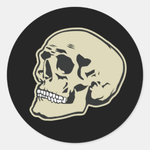 Skull Ronde Sticker