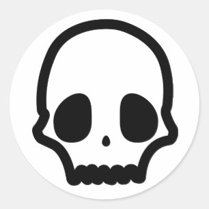 Skull Ronde Sticker