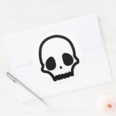 Skull Ronde Sticker (Envelop)