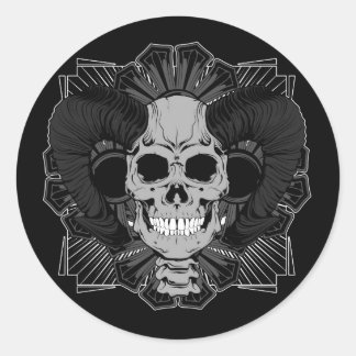 Skull Ronde Sticker