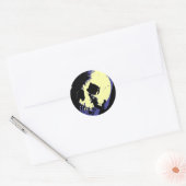 Skull Ronde Sticker (Envelop)