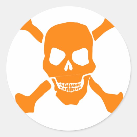 Skull Ronde Sticker (Voorkant)