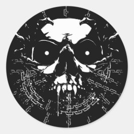 Skull Ronde Sticker