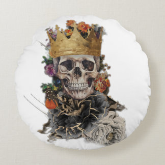 Skull Round Pillow Rond Kussen