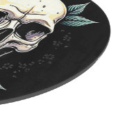 Skull Rozen Tattoo Art Snijplank (Hoek)