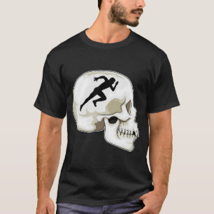 Skull Runner Running Sports T-shirt