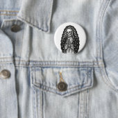 Skull Saint Ronde Button 5,7 Cm (In situ)