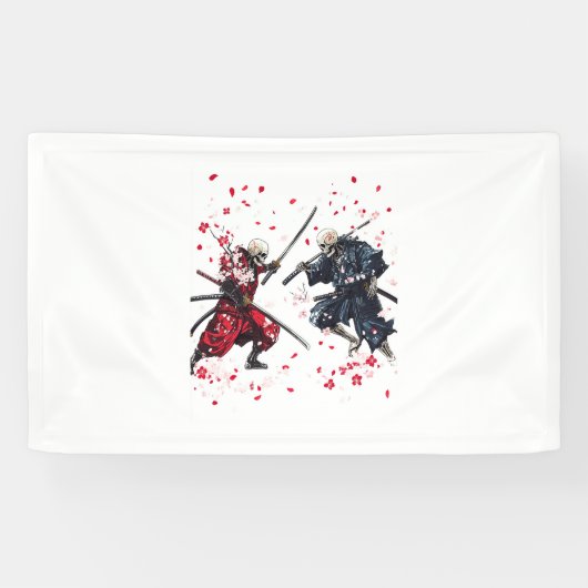 Skull Samurai Duel Spandoek (Horizontaal)