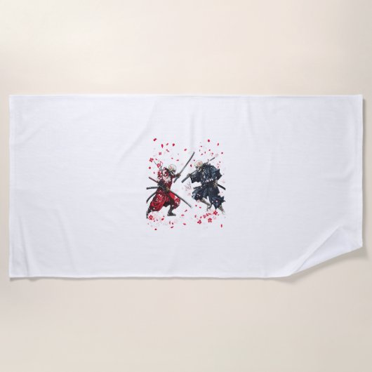 Skull Samurai Duel Strandlaken (Voorkant)