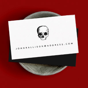 Skull Scary Calling Card Contactkaartje