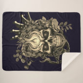 Skull Sherpa Deken (Voorkant (horizontaal))