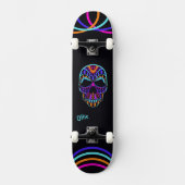 Skull Skateboard psychédélique (Recto)