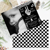 Skull Skeleton Bad to the Bone 2nd Birthday Kaart