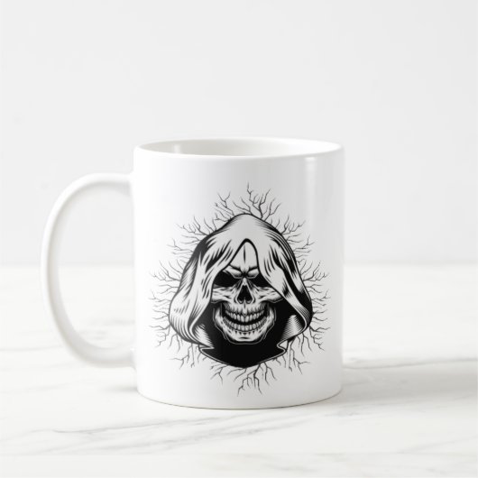 Skull Skeleton Halloween Koffiemok (Links)