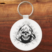 Skull Skeleton Halloween sleutelhanger (Voorkant)
