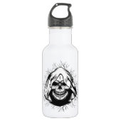 Skull Skeleton Halloween Water Fles (Voorkant)