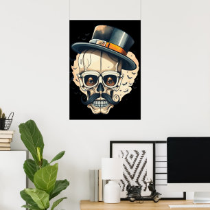Skull Skeleton Poster wanddecoratie