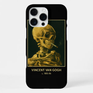  Skull Smoking – Unieke Van Gogh geïnspireerd iPhone 16 Pro Max Hoesje