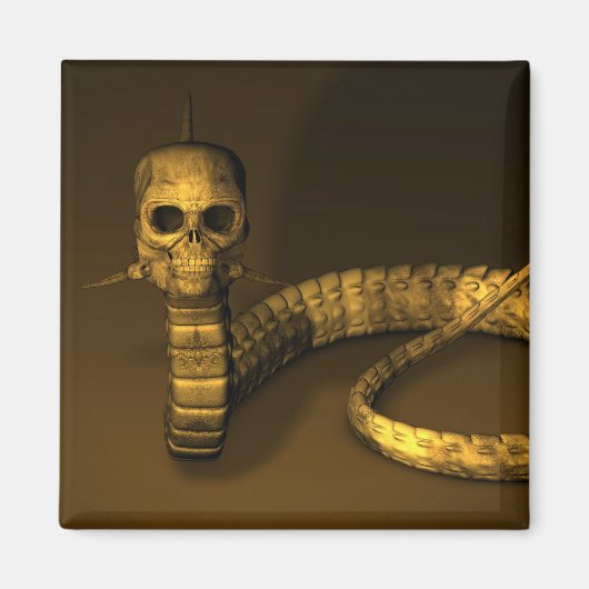 Skull Snake Magneet (Voorkant)