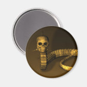 Skull Snake Magneet (Voorkant / Achterkant)