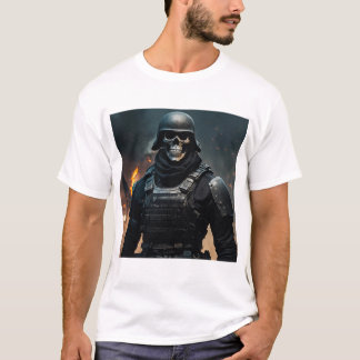"Skull Soldier T-shirt: Defy met stijl." T-shirt
