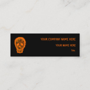 Skull Specters Big Oranje skinny oranje Mini Visitekaartje