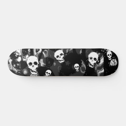 Skull Spectres B&W skateboard (Horz)