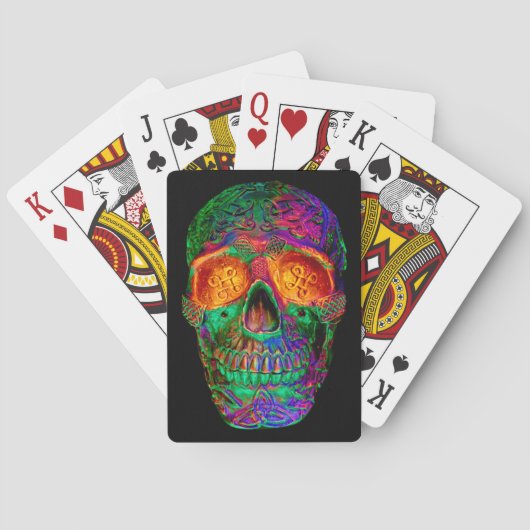 Skull-spelkaarten Pokerkaarten (Achterkant)