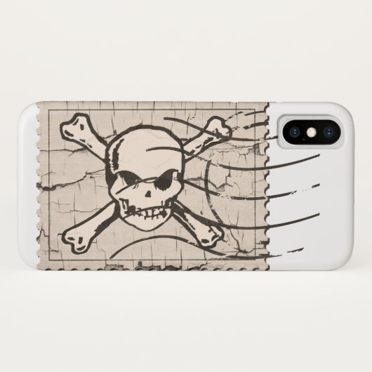 Skull Stamp Case-Mate iPhone Case (Achterkant (horizontaal))