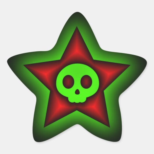 Skull Star Sticker (Voorkant)