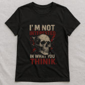 Skull Statement Tee; I'm Not Interested  T-shirt