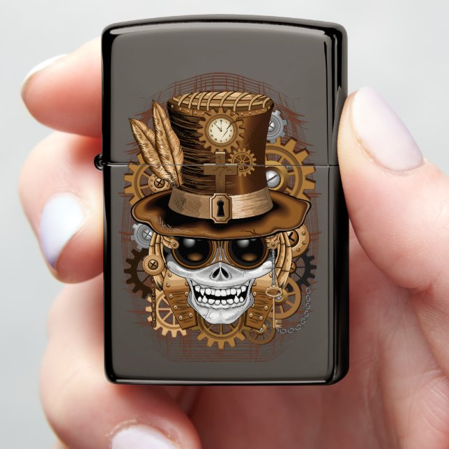 Skull Steampunk Voodoo Retro Machine (In Hand)