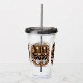 Skull Steampunk Voodoo Retro Machine Acryl Drinkbeker (Rechts)