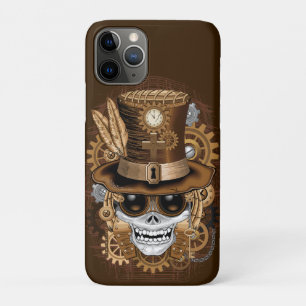 Skull Steampunk Voodoo Retro Machine iPhone 11 Pro Hoesje