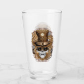 Skull Steampunk Voodoo Retro Machine Glas (Achterkant)