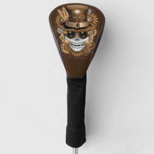 Skull Steampunk Voodoo Retro Machine Golfheadcover