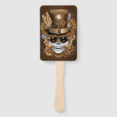 Skull Steampunk Voodoo Retro Machine Handwaaier (Voorkant)