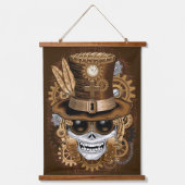 Skull Steampunk Voodoo Retro Machine Hangend Wandkleed (Voorkant)