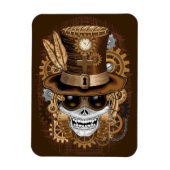 Skull Steampunk Voodoo Retro Machine Magneet (Verticaal)