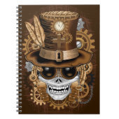 Skull Steampunk Voodoo Retro Machine Notitieboek (Voorkant)
